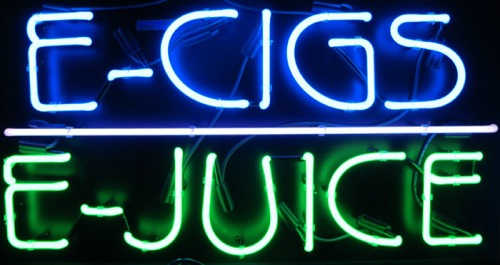 E Cigs E-Juice Neon Sign